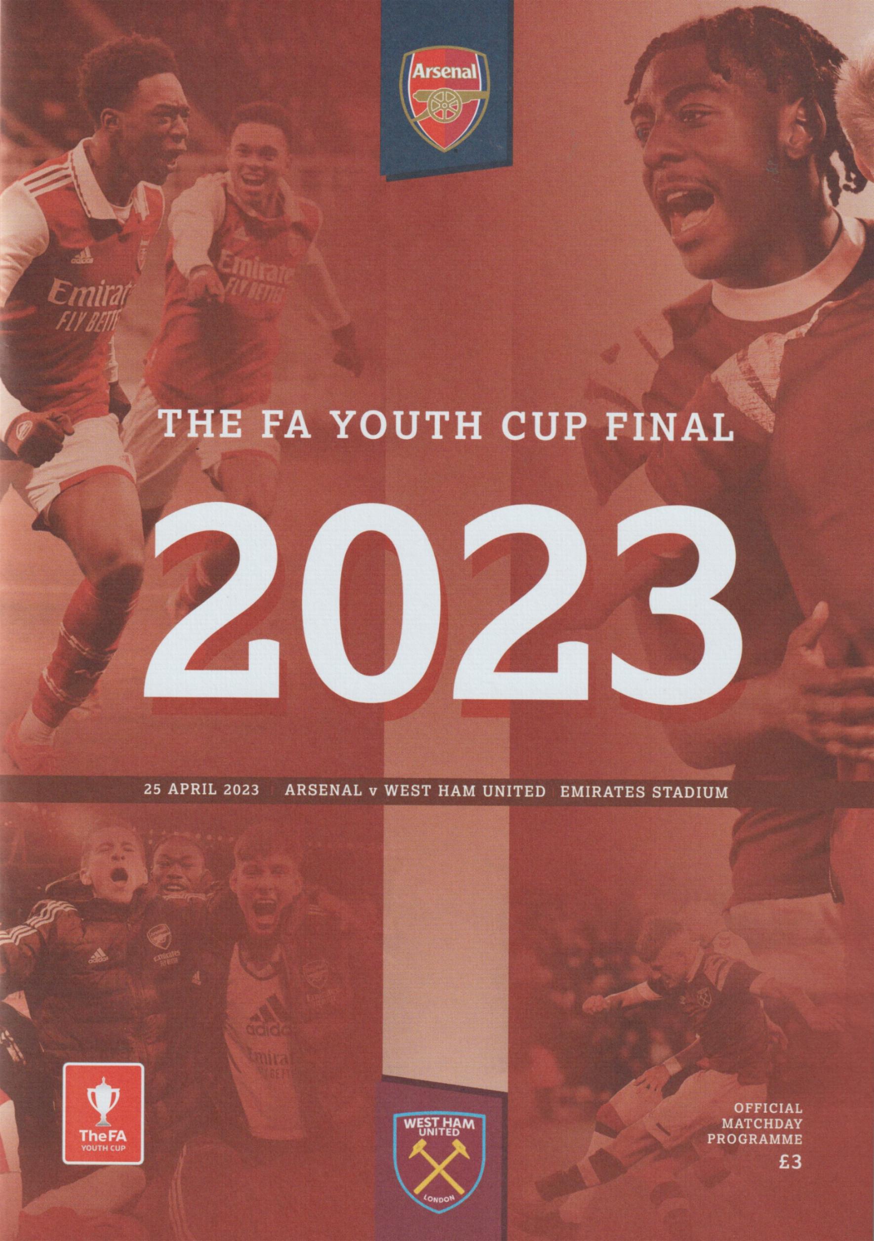 2023 FA YOUTH CUP FINAL - ARSENAL v WEST HAM